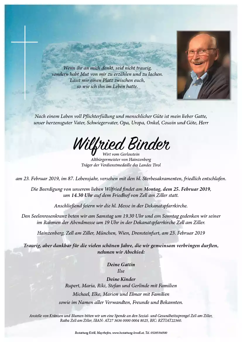 Parte von Wilfried Binder
